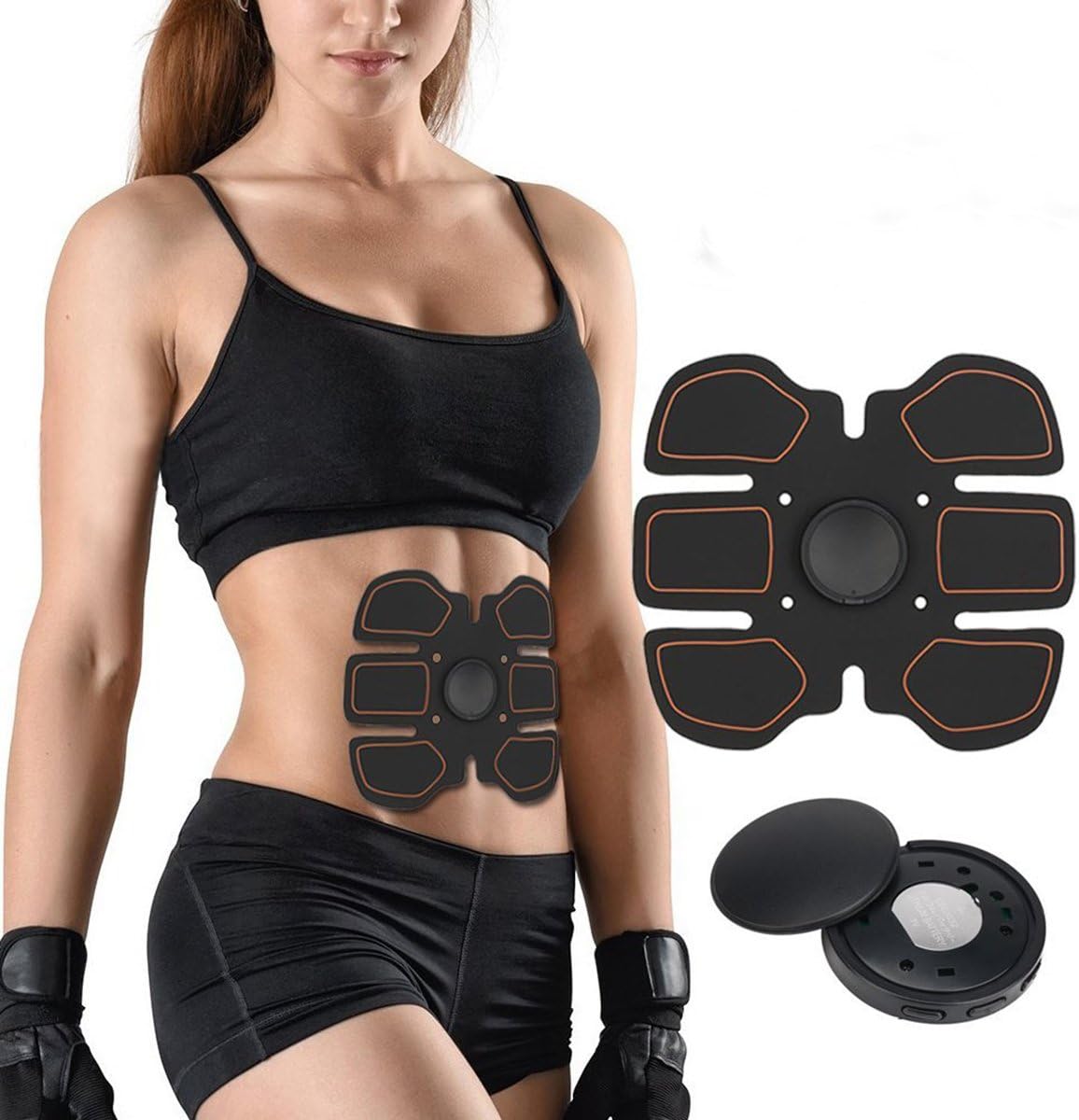 Novatech EMS Abs Trainer, AB Muscle Toner Toning Belts Arm Thigh Stomach Exerciser Abs Trainer Body Fitness