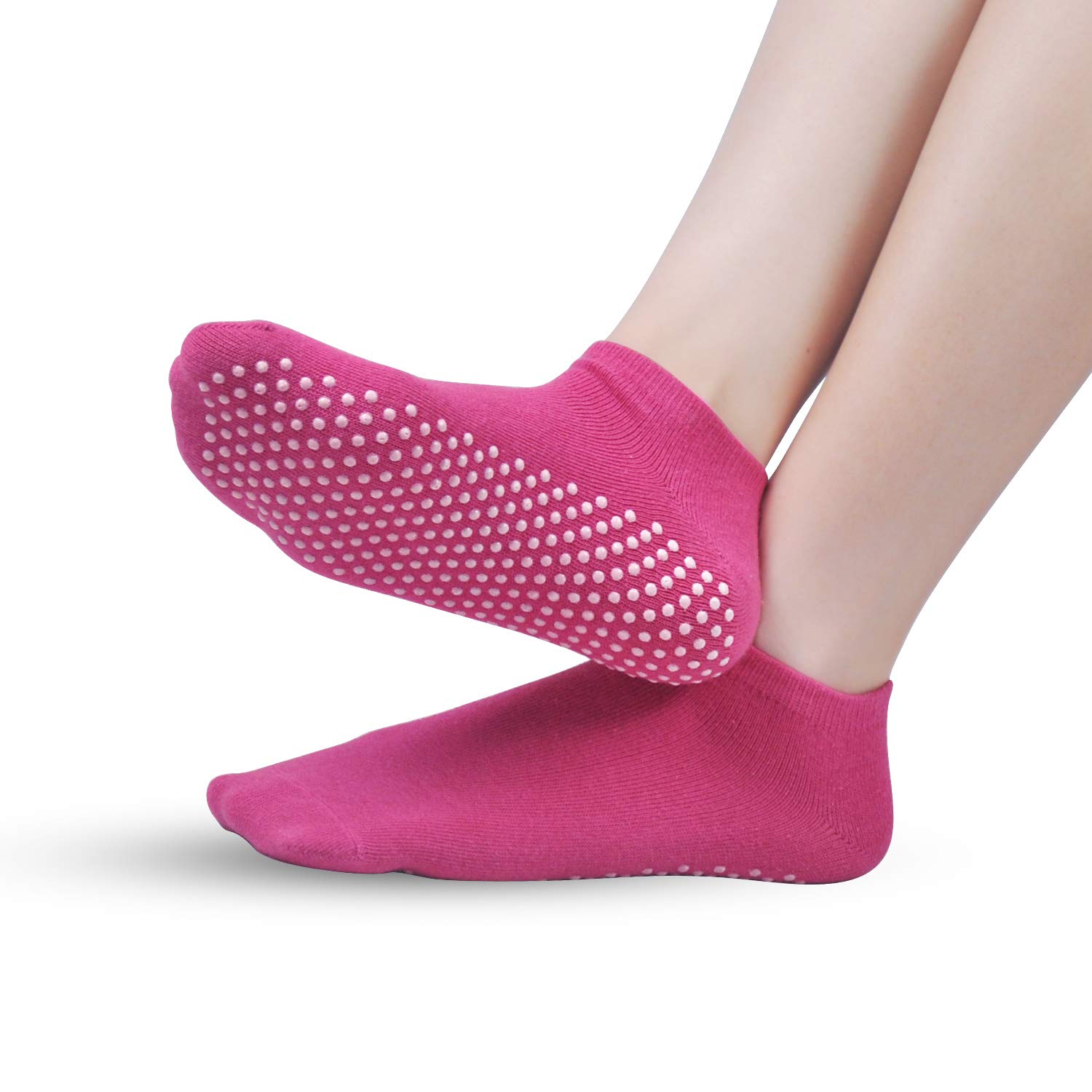 Sticky Barre Grips Slipper Socks Elutong 1 OR 3 Pack Non Slip with grippers Yoga Pilates