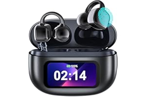 ADYOOM AI Translation Earbuds Real Time, 144 Languages Translator Earbuds for iOS & Android, Hi-Fi Sound, 3-in-1 Translation Headphone for Travel, Business & Learning with Charging Case & LED Display - Black