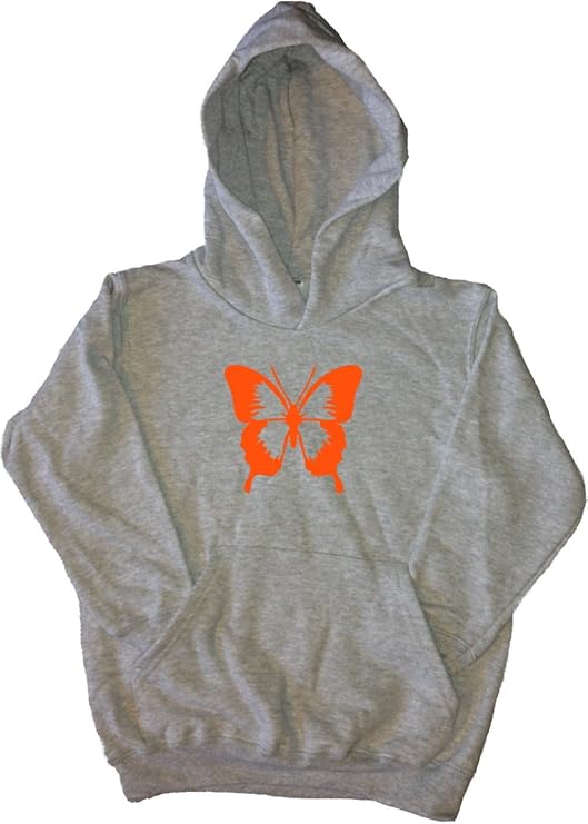 Amazon.com: Butterfly Grey Kids Hoodie: Fashion Hoodies: Clothing