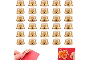 30pcs Mini Metal Rotating Bearings, 360°Rotation Mini Swivel Bearing for DIY Handmade Crafts Paper Cards Scrapbooking Jewelry