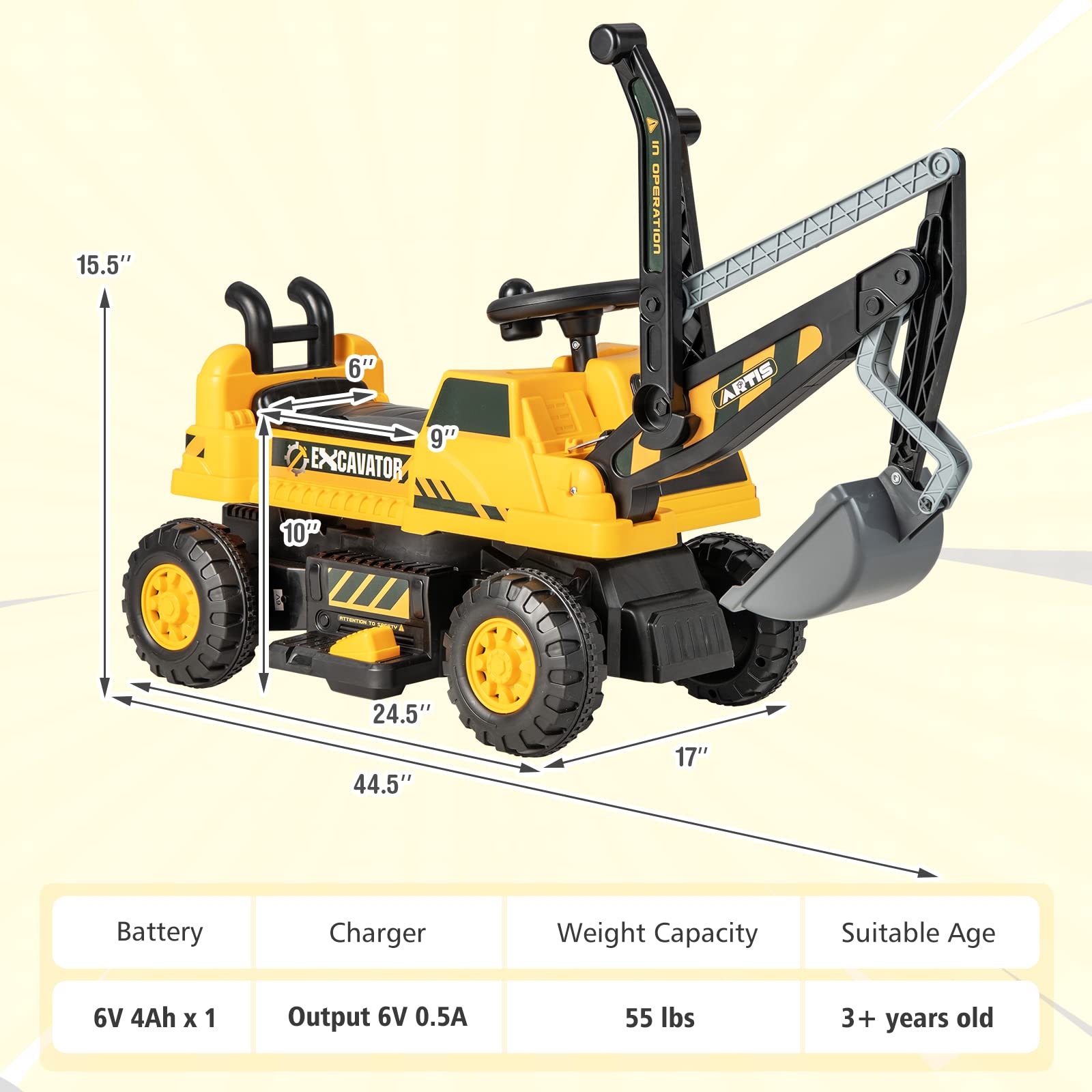 HONEY JOY HJ-1707-US Excavator