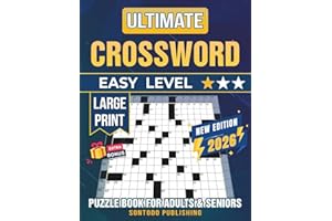 Easy Crossword Puzzle Books For Seniors and Adults - Extra Large Print: Fun and Engaging Brain Exercises To Keep Your Mind Sharp and Healthy, Perfect Gift for Cross Word Lover