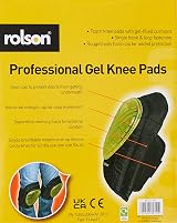 Rolson 82711 Gel Knee Pads Work Comfort Secure Fit Sewn Cap Pack of 2 view 3