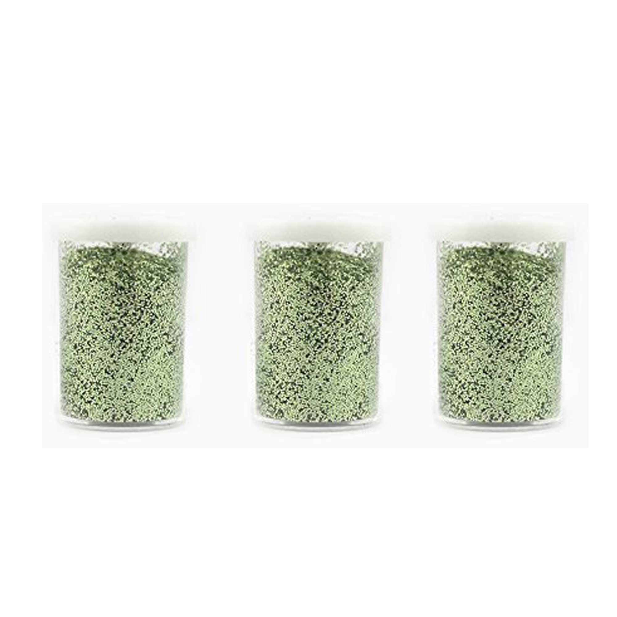 3 x Extra Fine Glitter - 20g (Light Green)