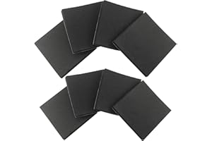 VUAOHIY Foam Sheets with Adhesive Backing Foam Padding Neoprene Rubber Mat Closed Cell Sheet Anti-Slip Insulation Rubber Anti Vibration Square Pad (4" x 4" x 1/2", 8 Pcs)