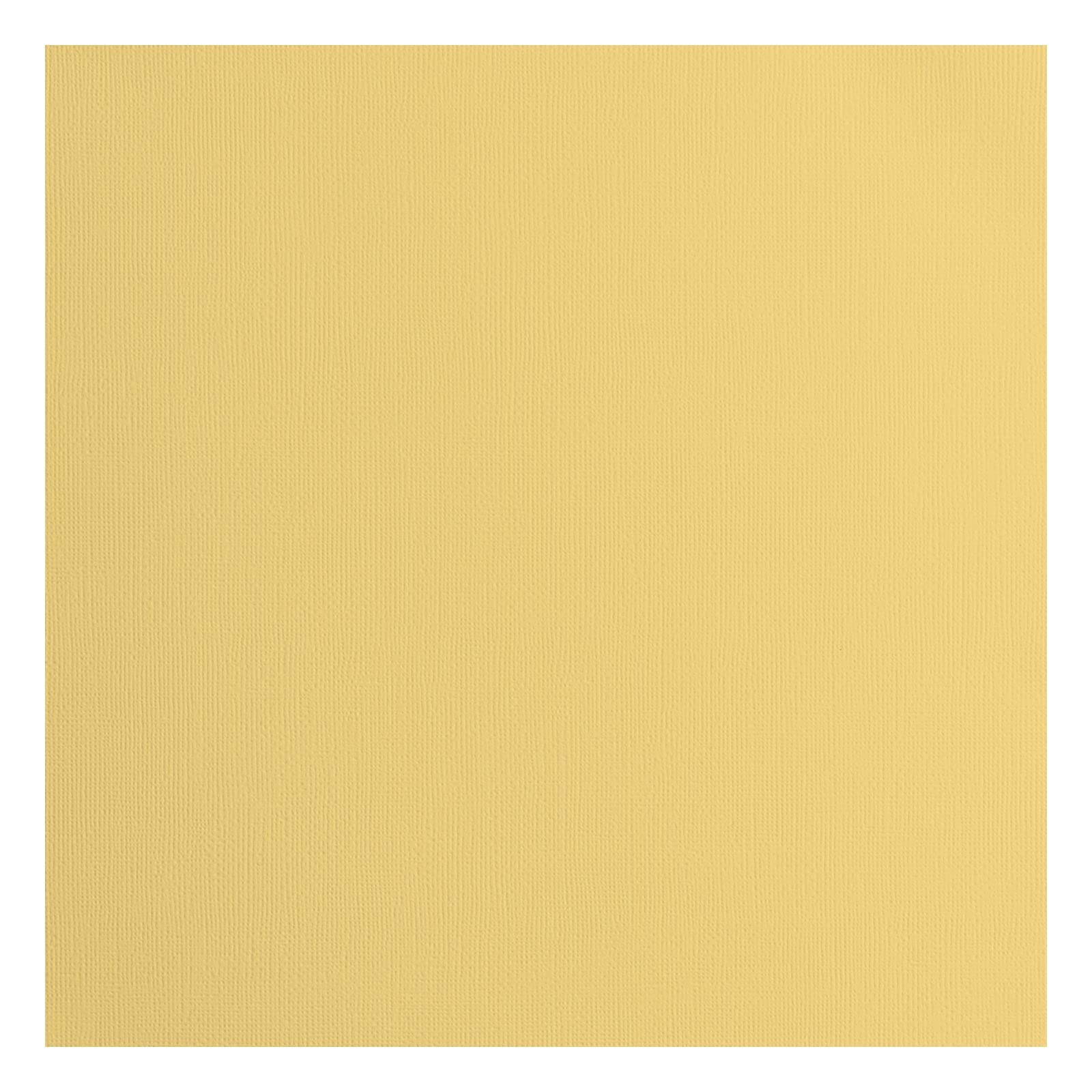 Florence Cardstock Textured - Coloured Card Making Supplies 12 x 12 inch - Yellow - 20 Sheets - Coloured Paper for Scrapbooking, Card Making, Die Cutting and Paper Crafts - 216 GSM - Corn
