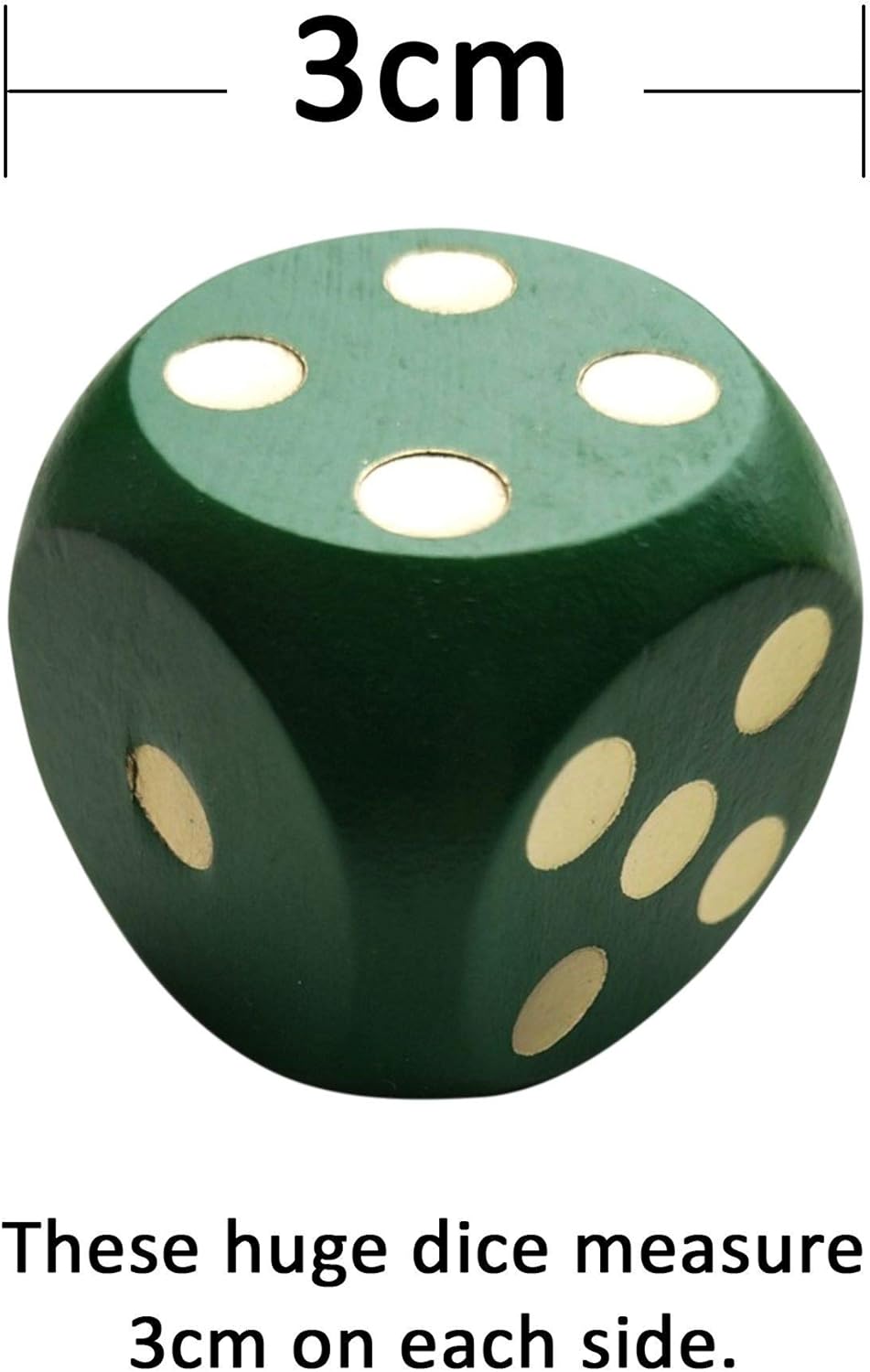 Set of 10 Large Dice with Rounded Edges, Big D6 for Kids with Free Giant Storage Bag - Image 4