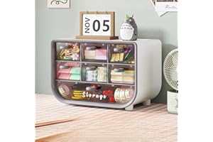 Desktop Multi-Functional Storage Organizer - Multi-Compartment Drawer Box for Office Supplies, Stationery & Desk Accessories