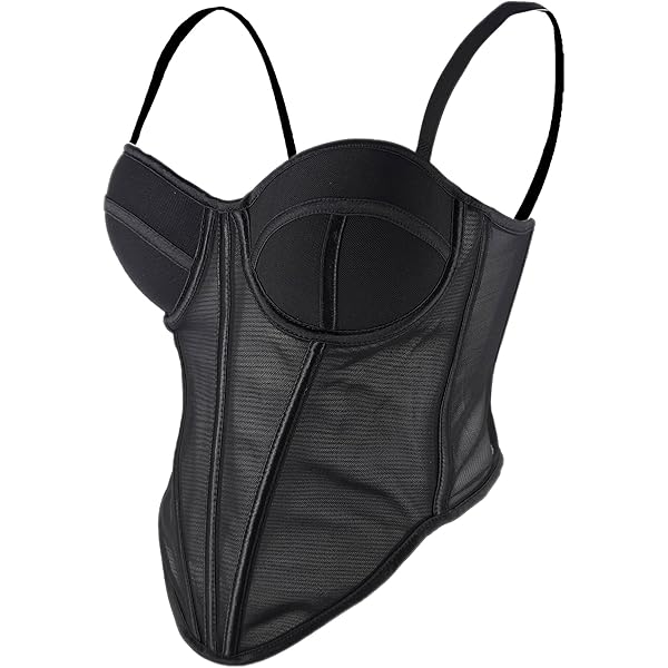 トップス Biraku bustier tops (Black) Amazon.com: ELLACCI Women's Sexy Rhinestone Punk Bustier