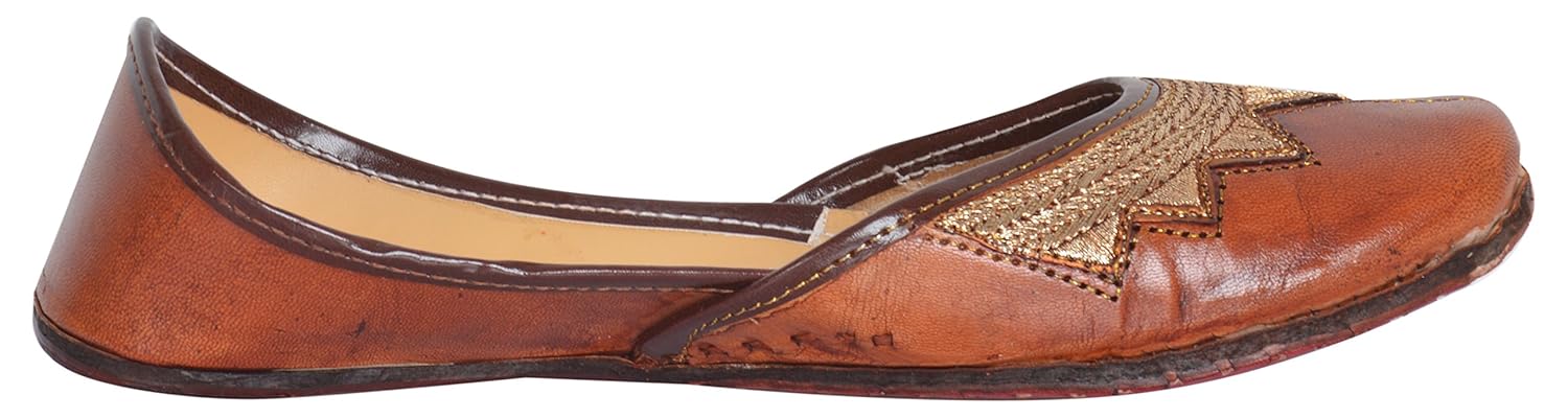 ampereus leather ethnic mojari/jutti for women's and girls