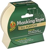 Duck Tape 260196.6 All Purpose Masking Tape 50mm x 50m Pack of 6 Beige view 2