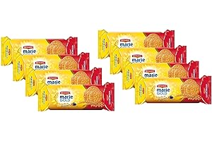 Britannia Marie Gold Cookies 5.3oz (150g) - Biscuits Pour l'heure du thé - Crispy Tea Time Snack - Delicious Grocery Cookies (Pack of 8)