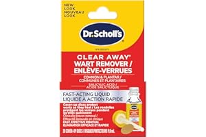 Dr. Scholl's ClearAway Wart Remover FLEXIBLE COMFORT Strips, 20ct // Clinically Proven Wart Removal of Common Warts with Disc