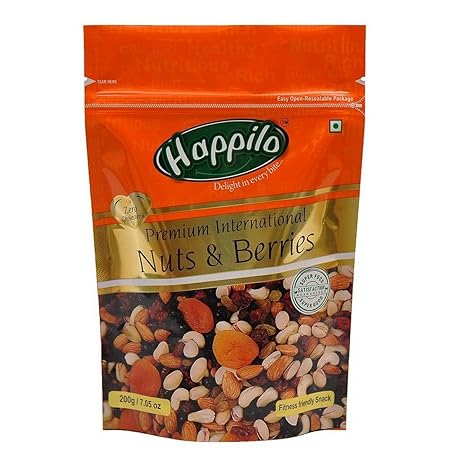 HappiloPremium International Nuts and Berries, 200g