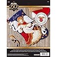 Bucilla Christmas Angel Stocking Kit, Blue, gold, white