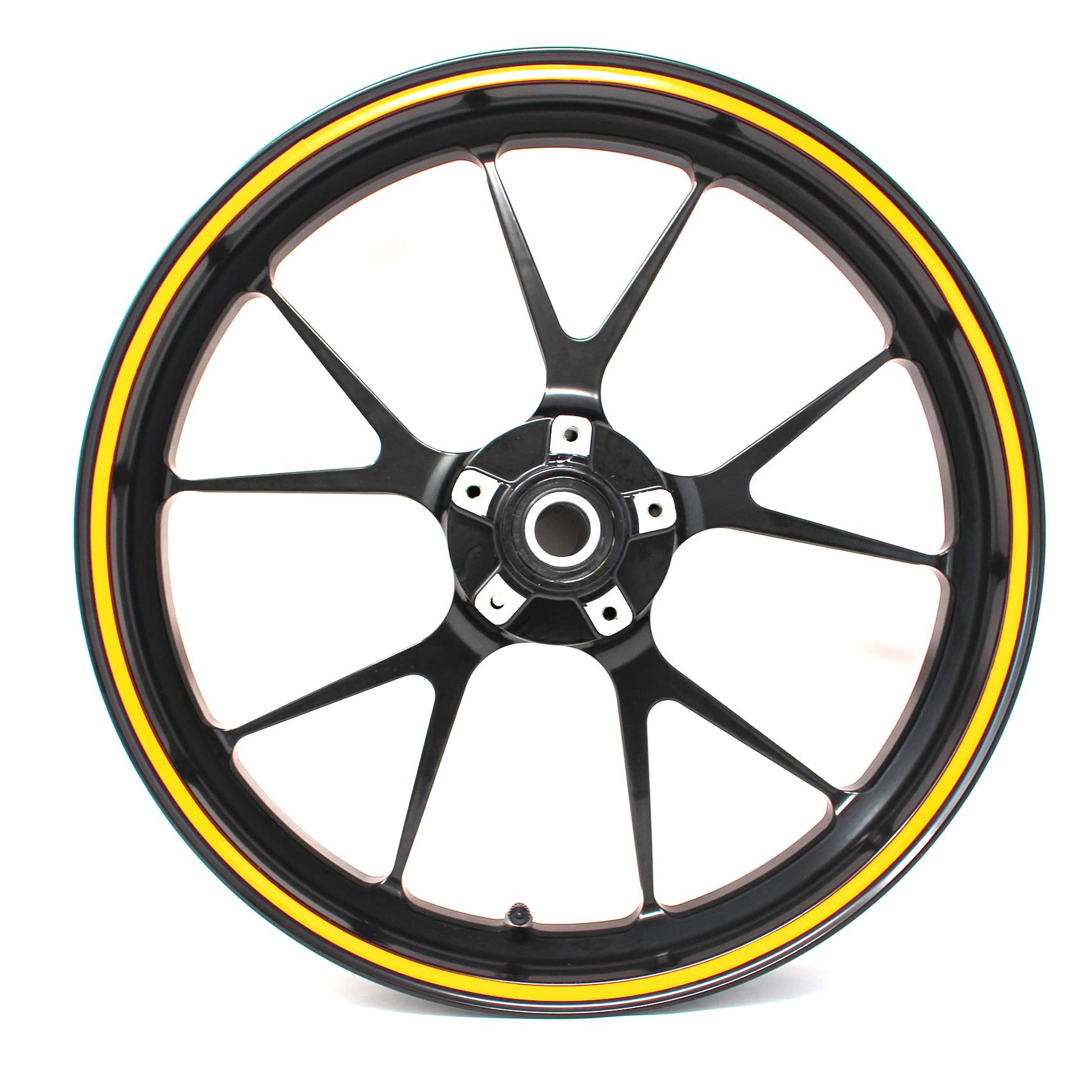 Rim Sticker 7 mm Width Fluorescent with Mounting Tool 16 Inch 17 18 19 Inch for Car and Motorcycle Rim Accessories Neon Orange