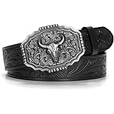 LALATCH Cowboy Western Belts for Men Woman, Leather Cowboy Belt Men Women Western Cowgirl Country Belts for Gifts Jeans