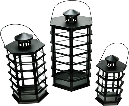 black modern lantern