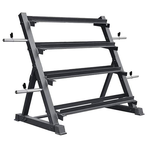Balelinko 4 Tier Weight Rack for Home Gym, Weight Rack for Dumbbells ...