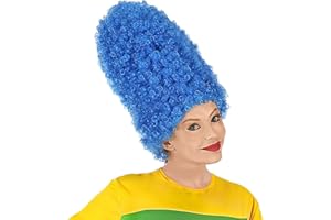 Wig Cartoon, Blue, Comic, Tower Hairstyle, Theme Party, Carnival