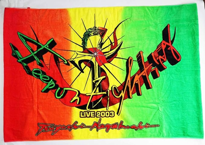 Amazon 会場限定 長渕剛 Keep On Fighting ２００３ 夏 横浜赤レンガ 野外 Live ビッグタオル アイドル 芸能人グッズ 通販