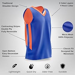 Liberty Imports Reversible Men's Mesh Athletic