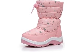 Blikcon Boys Girls Snow Boots Slip Resistant Waterproof Winter Boots (Toddler/Little Kid)