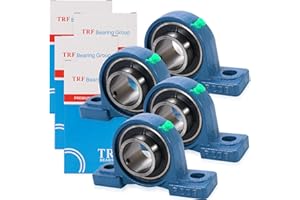 HECHENQICHE 4 Pack UCP209-28 Pillow Block Bearing - Pack of 4 Mounted Pillow Block Bearings - 1 3/4" Mounted Pillow Block Chrome Steel Bearings Solid Cast Iron Base - Self Alignment