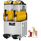 VEVOR Commercial Slushy Machine, 24L/6.4Gal Double