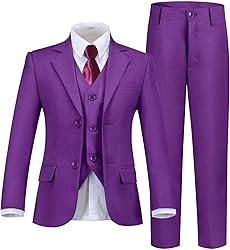 Boys Suit Kids Purple Suits for Boys Wedding Ring