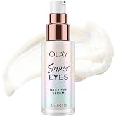 Olay Super Eye Serum - Vitamin C, Caffeine, Niacinamide, Amino Peptide, Aloe Vera - Brightens Dark Circles, Anti-Wrinkle, Anti-Aging, Brightening, Smooths Fine Lines, Firming, Hydrating, 0.45 Oz