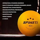 SPINSTI Table Tennis Balls 12 Pack 3 Star 40+ Orange ABS Celluloid Free view 7