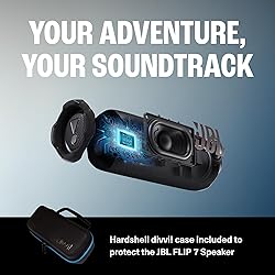 JBL Flip 7 (White) + Bundle with divvi! Protective