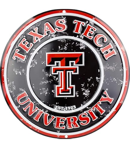 Texas Tech Red Raiders Banner - 17.5x48 Polyester Scroll Sign