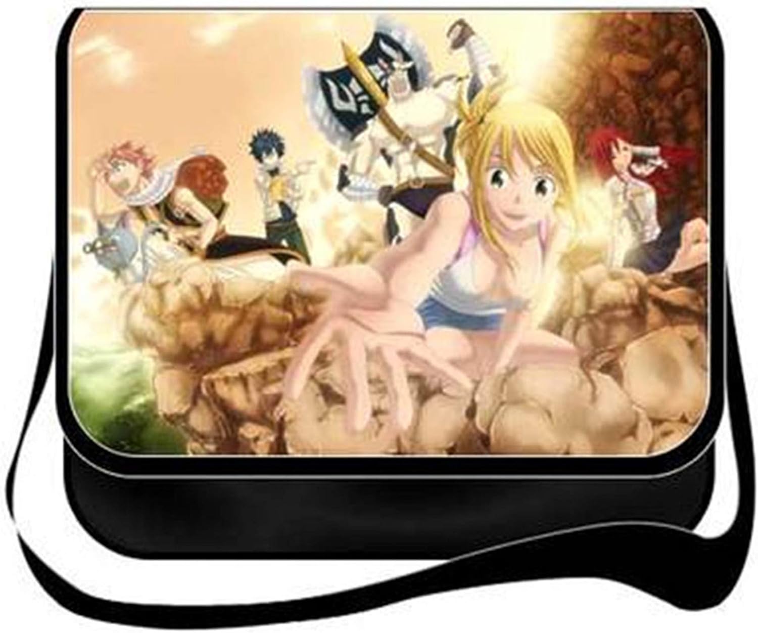 YOYOSHome Fairy Tail Anime Cosplay Messenger Bag Shoulder Bag Handbag Crossbody Backpack School Bag