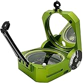 Brunton GEO Pocket Transit, Green - Professional Geologist Compass with Clinometer for Strike and Dip, Induction Damped Needle, and Sapphire Jewel Bearing, Made in USA