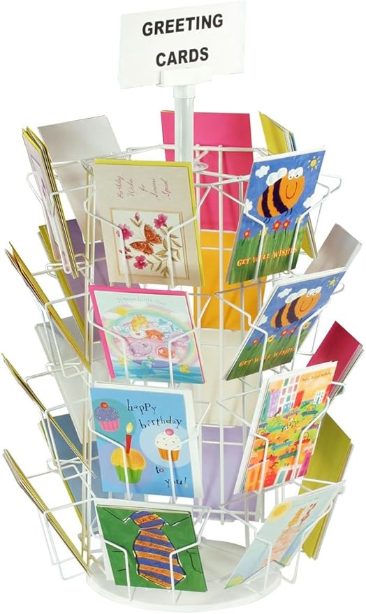 Greeting Card Rack with TwentyFour 5 x 7 Pockets for