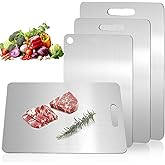 Katuchef Titanium Cutting Board,2026 New 100% Pure Titanium Cutting Boards for Kitchen,Titan Cut Pro Non toxic Doubld-Side Durable Chopping Boards, Easy to Clean and Store(3PCS-S+M+L)