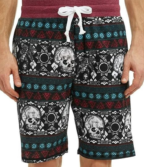 Skull Print Sleep Lounge Jam Shorts Small Black At Amazon Men S Clothing Store