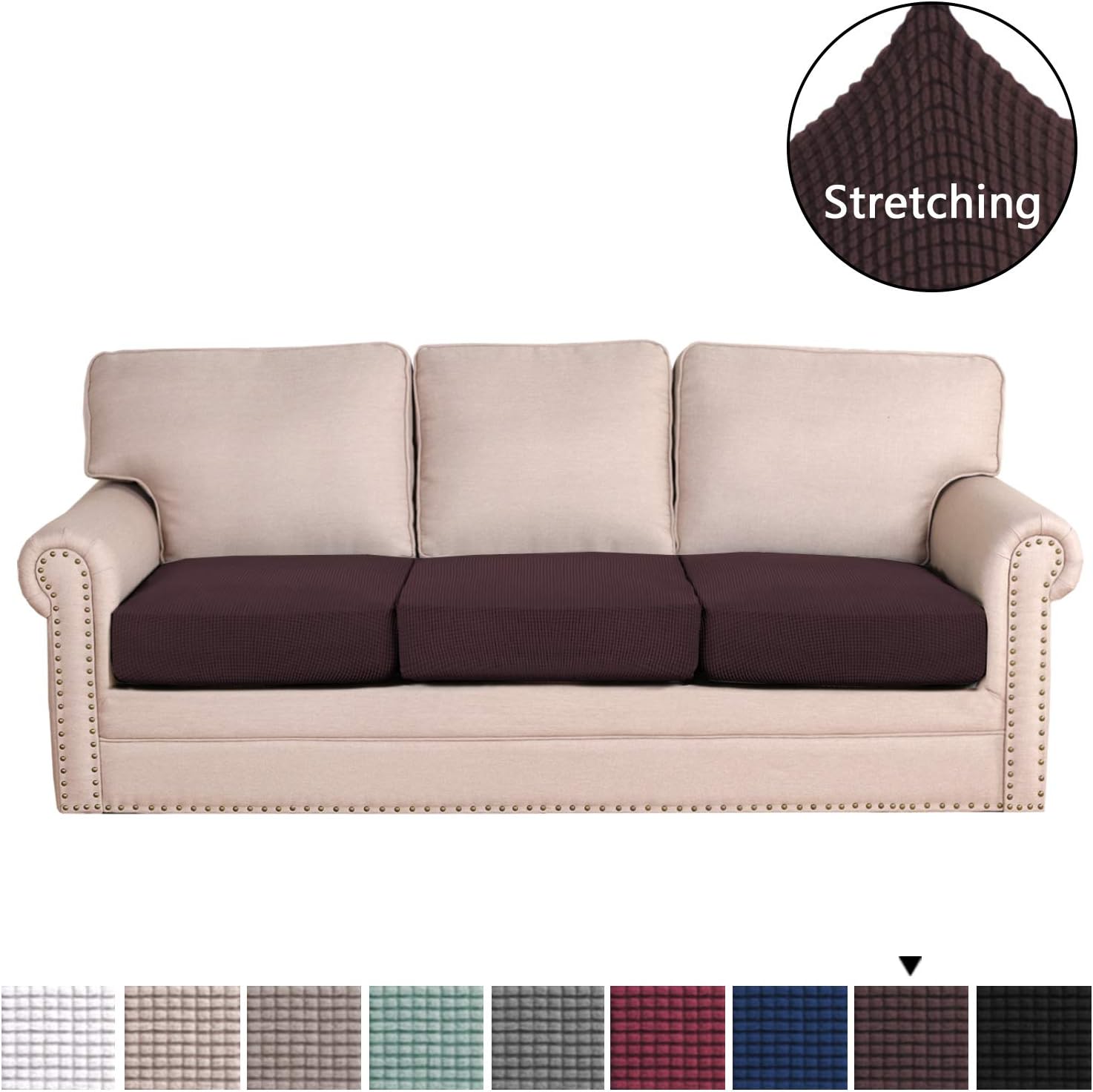 Best slip covers for furniture sofa 3 cushion brown