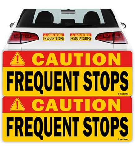 4-Pack Reflective Delivery Driver Magnetic Signs - Heavy Duty - View #3