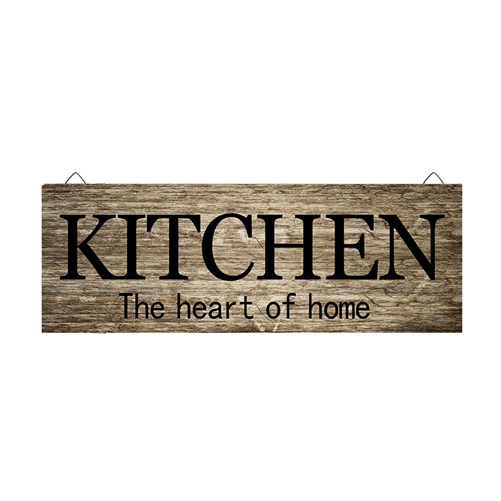 Parthan Wooden Sign Wall Hanging, Kitchen Decor Sign, Bathroom Door signs, Home Decorative Signs, Farmhouse Decor Housewarming Gift (Kitchen)