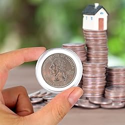 Utron 180P Clear Plastic Coin Capsules, Dollar Coin