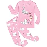 Little Hand Kids Girls Long Sleeve Pajamas Unicorn Sleepwears Dinosaur Pajama Cute Cat Pjs for Toddler Clothes 2-7 Years