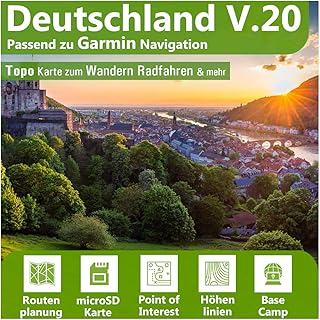 Deutschland V.20 - Profi Outdoor Topo Karte passend für Garmin Oregon 600, Oregon 600t, Oregon 650, Oregon 650t, Oregon 700, Oregon 750, Oregon 750t