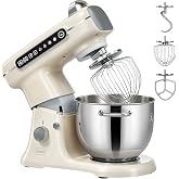 ZACME 8.5QT Commercial Stand Mixer 1000W with Aluminum Die Casting Meets the Standard of NSF/ANSI 8-2023, 11 Speeds Electric Stand Mixer, Tilt-Head Dough Mixer with Bowl, Dough Hook, Whisk and Beater