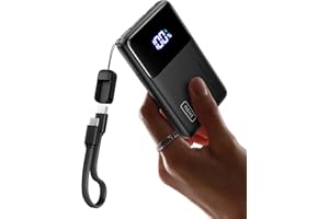 INIU 45W Power Bank, Mini 10000mAh PD Fast Charging Portable Charger, USB C in&Out Slim Battery Pack, External Phone Powerban