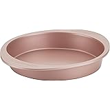 Farberware Nonstick Bakeware Baking Pan / Nonstick Cake Pan, Round - 9 Inch, Red
