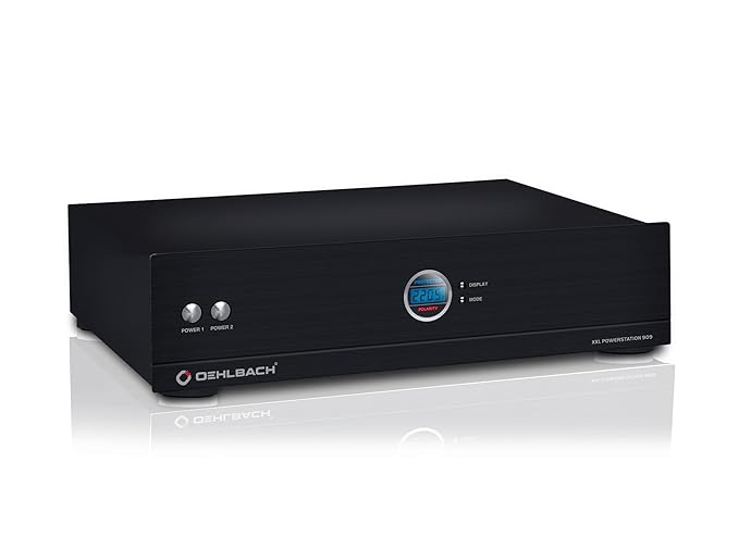 Oehlbach XXL® Powerstation 909 | High-End Hifi Mehrfach-Steckdose | Mantelstromfilter, Überspannungsschutz & Delay-Funktion -